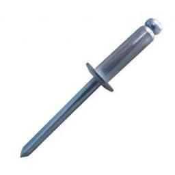 Pop Rivets 6.4 x 18mm Plain (250) - Blind Pop Rivets Standard Dome Open Aluminium Body Steel Stem 