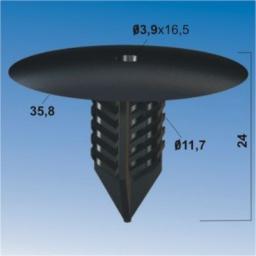 Trim Clips - Fir Tree Renault (50) - Plastic Fastener Retainer Fixing Bodyshop Car Van Auto Crash Repair