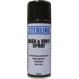 Sterling Dash and Vinyl (apple scented) Aerosol/Spray (400ml) - Car Truck Valeting Cleaner Dashboard Dash Shine polish