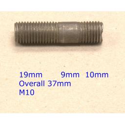 Stud M10 x 37 (Fine) - Toyota (20) Car Auto Exhaust Manifold Studs