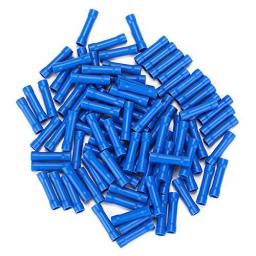 Blue Butt Connector 4.0mm (crimps terminals) -  Blue Car Auto Van Wiring Crimp Electrical Crimping Butt Straight  Connectors - Auto Electric Cable Wire