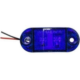 LED Side Marker - Blue - Side Marker Lights Lamp Truck Van Lorry Trailer Indicators 12V 24V