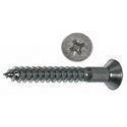 Wood Screws 8 x 3 BZP (200) - Wood , Timber, Twin Thread, Countersunk, Pozi, BZP ,Screw,Fastener