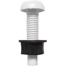 Number Plate Screws and Nuts WHITE- Car Auto Vehicle Reg Registration No. Plate Fixing Fitting Kit Screws And Caps