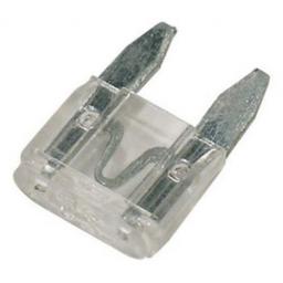 MINI Blade Fuses 25 Amp (Clear)  - 25A Clear  Mini Small  Blade Wedge Spade Fuse - Car Van Truck Lorry Auto Tractor Marine Boat Wire Cable Wiring Electric)-