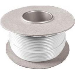Single Core Cable 14/030 x 50m White - Car Van Truck Tractor lorry Automotive Auto Electric Marine Cable Round Trailer Wire Wiring  PVC