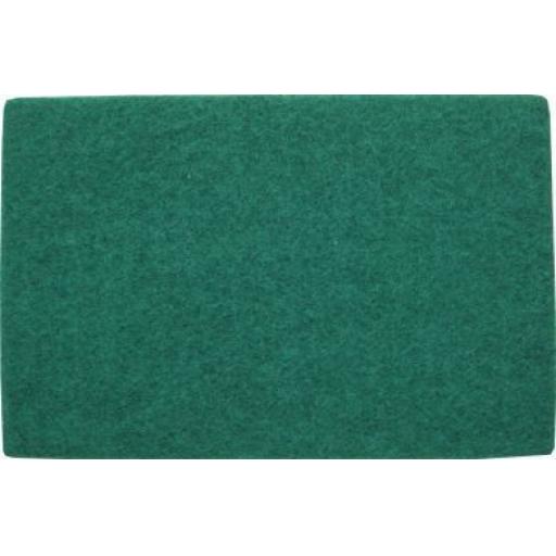 Hand Pads (Green)- Coarse (10) - Flexible Non Woven Scrubbing Scouring Finishing Cleaning Abrasive Hand Pads 