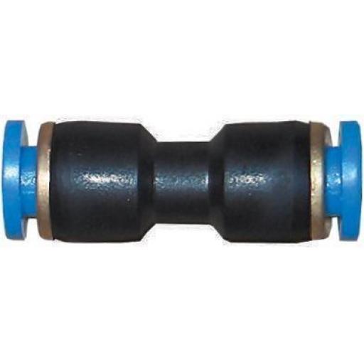 Nylon Push-fit Coupling 8mm (10) - Speedfit Plastic Nylon Straight Connector Tube Pipe Hose Pneumatic air Airline Brake Pipe Water 