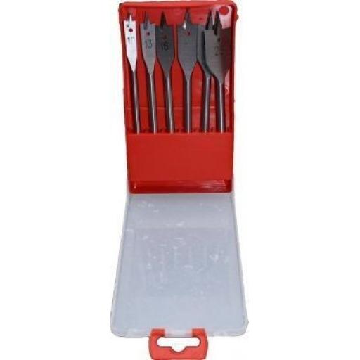 Flat Bits Set (Wood Drill Bit) - Hole Cutter Borer Softwood Hardwood laminate