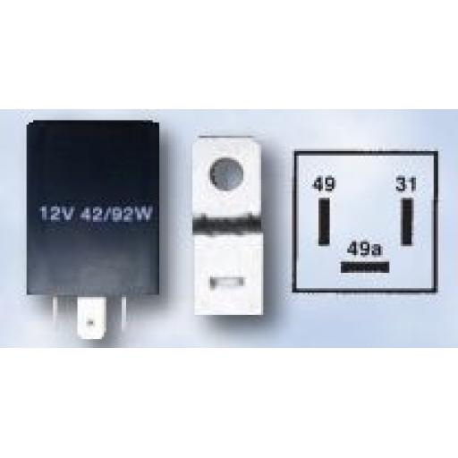 Flasher Unit (12v) - 3 Pin Electronic