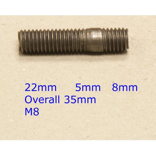 Stud M8 x 35 - Audi/VW/Vauxhall (20) Car Auto Exhaust Manifold Studs