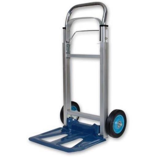 Folding Hand Truck - Sack Truck Hand Industrial Trolley Wheel Tyre Pneumatic Barrow
