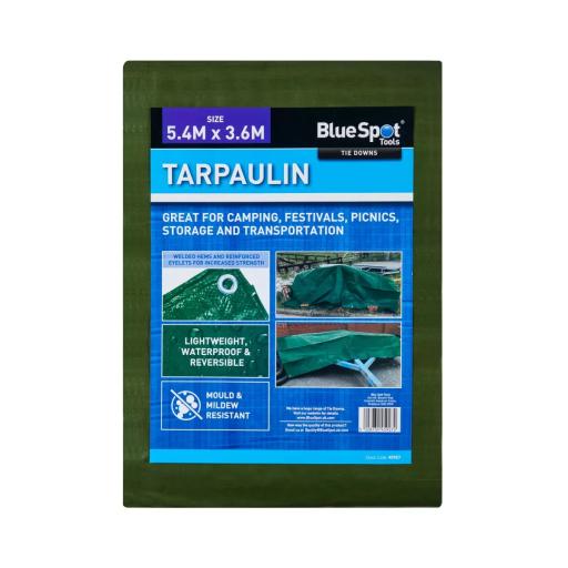 Green 5.4M X 3.6M Tarpaulin