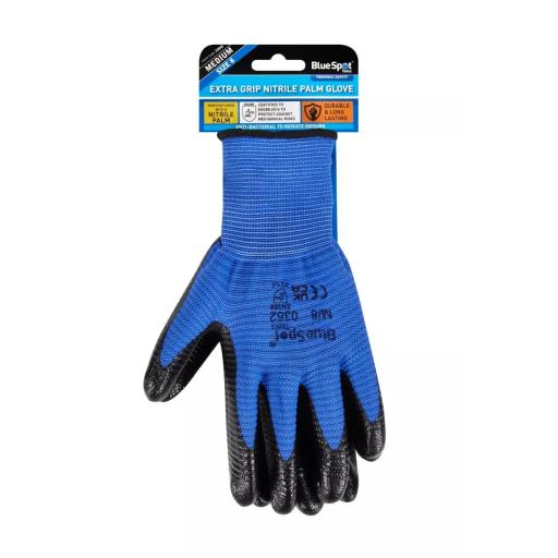 Medium Extra Grip Nitrile Palm Glove