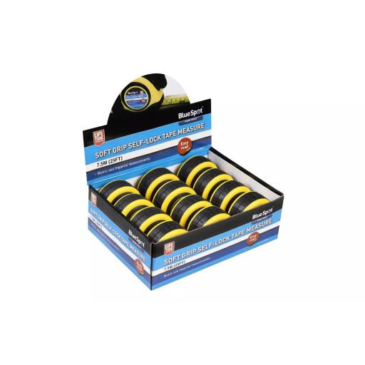 7.5m (25ft) Soft Grip Auto-Lock Tape Measure
