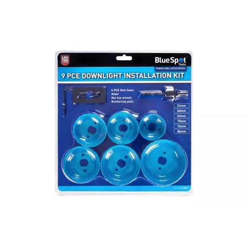 9 PCE Downlight Installation Kit (51-86mm)