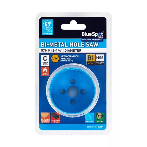 57mm (2 1/4") Bi-Metal Hole Saw