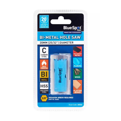 20mm (25/32") Bi-Metal Hole Saw