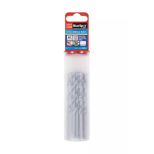 10 PCE HSS Drill Set (6.5mm)
