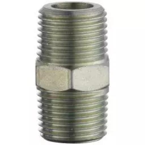 Double Union Male Thread R 1/2 Both Ends (Pack of 3)
