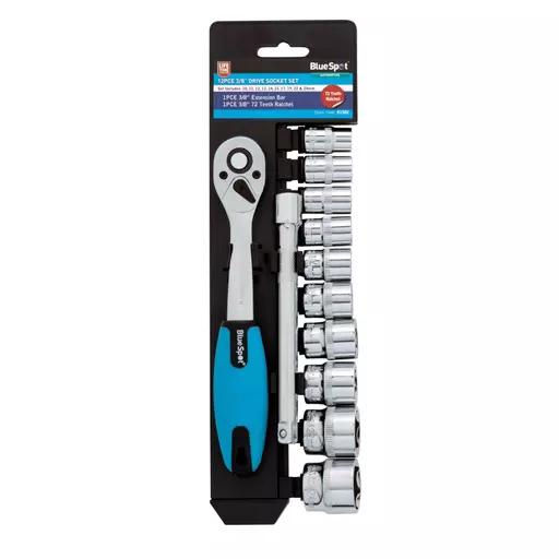 12 PCE 3/8" Metric Ratchet & Socket Set (10-24mm)
