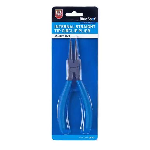 150mm (6") Internal Straight Tip Circlip Plier