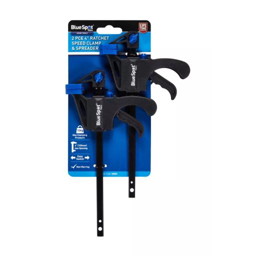 2 PCE 4" Ratchet Speed Clamp & Spreader