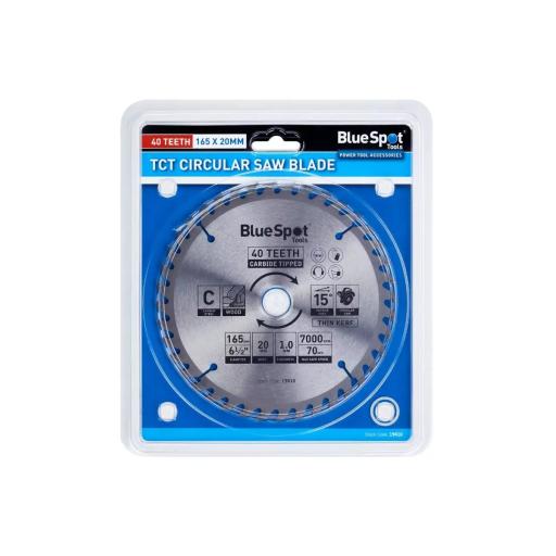165mm x 20mm TCT Circular Saw Blade (40 Teeth)