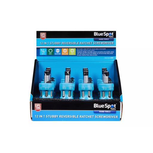 12 in 1 Stubby Reversible Ratchet Screwdriver