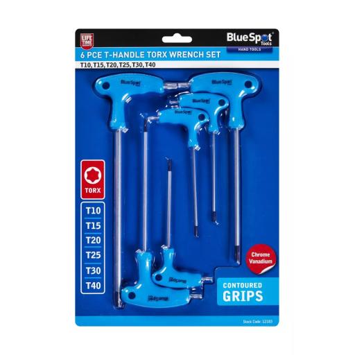 6 PCE T-Handle Torx Wrench Set (T10-T40)
