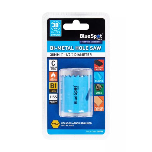 38mm (1 1/2") Bi-Metal Hole Saw