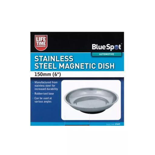 150mm (6") Stainless Steel Magnetic Dish