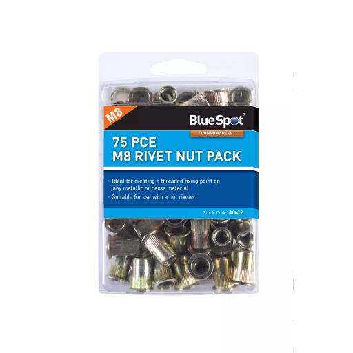 75 PCE M8 Rivet Nut Pack