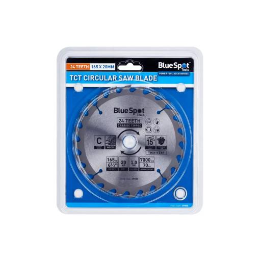 165mm x 20mm TCT Circular Saw Blade (24 Teeth)
