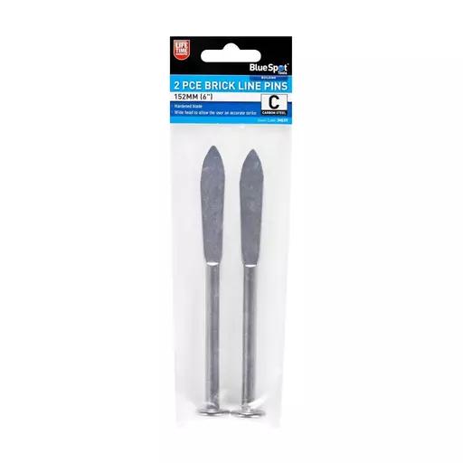 2Pce 152mm (6") Brick Line Pins