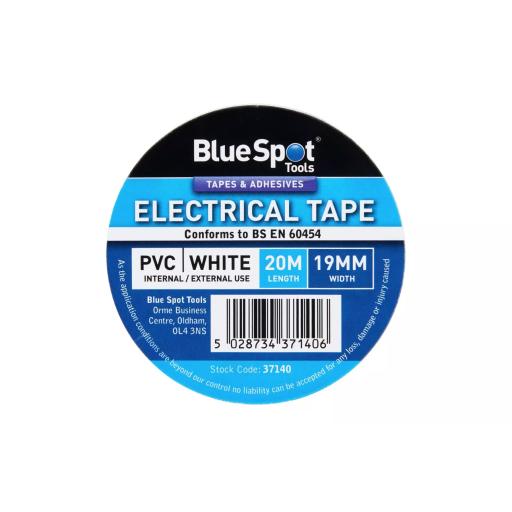 20M White PVC Electrical Tape