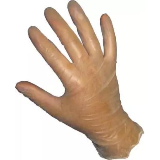 Box of CLEAR Vinyl Gloves Powder Free (100)