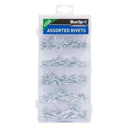 320 PCE Assorted Blind Rivet Set (2.4mm, 3.2mm, 4.0mm, 4.8mm)