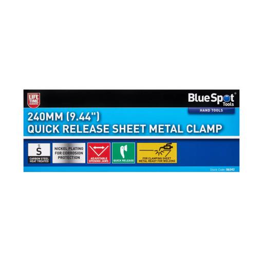 280mm (11") Quick Release Sheet Metal Clamp