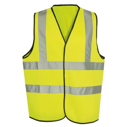 Yellow High Visibility Waistcoat (Pack of 1)