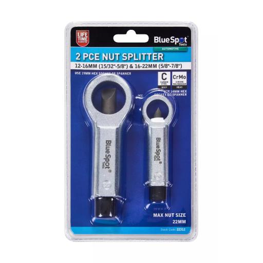 2 PCE Nut Splitter 12-16MM (15/32"-5/8") & 16-22MM (5/8"-7/8")