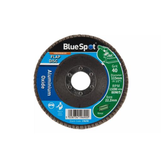 115mm (4.5") 40 Grit Aluminium Oxide Flap Disc