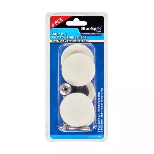 6 PCE 50mm (2") Felt Polishing Discs