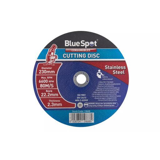 230mm (9") Stainless Steel Cutting Disc