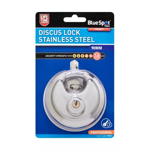 90mm Discus Lock Stainless Steel
