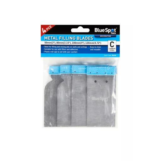 4 PCE Flexible Filling Blades (Metal) 50-120MM