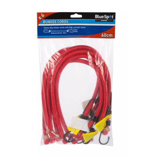 6 PCE 60cm Bungee Cord Set