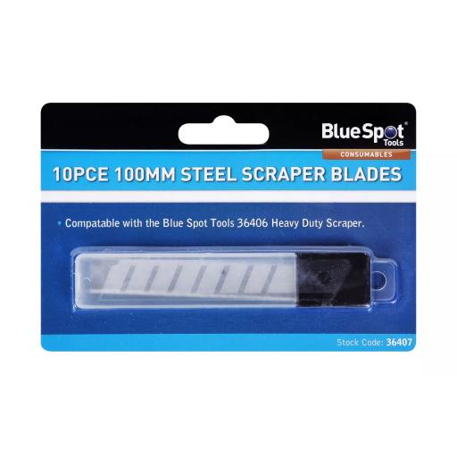 10 PCE 100mm Heavy Duty Scraper Blades