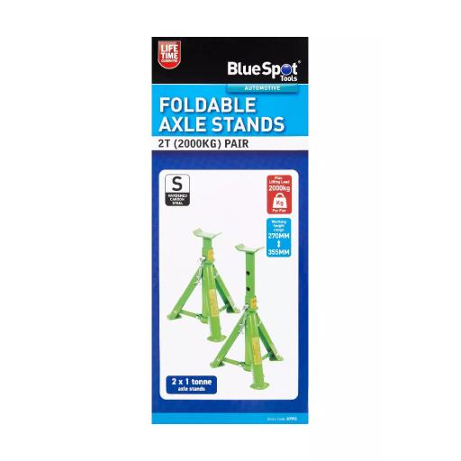2T (2000KG) Pair Foldable Axle Stands