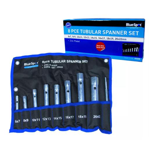 8 PCE Tubular Spanner Set (6-22mm)